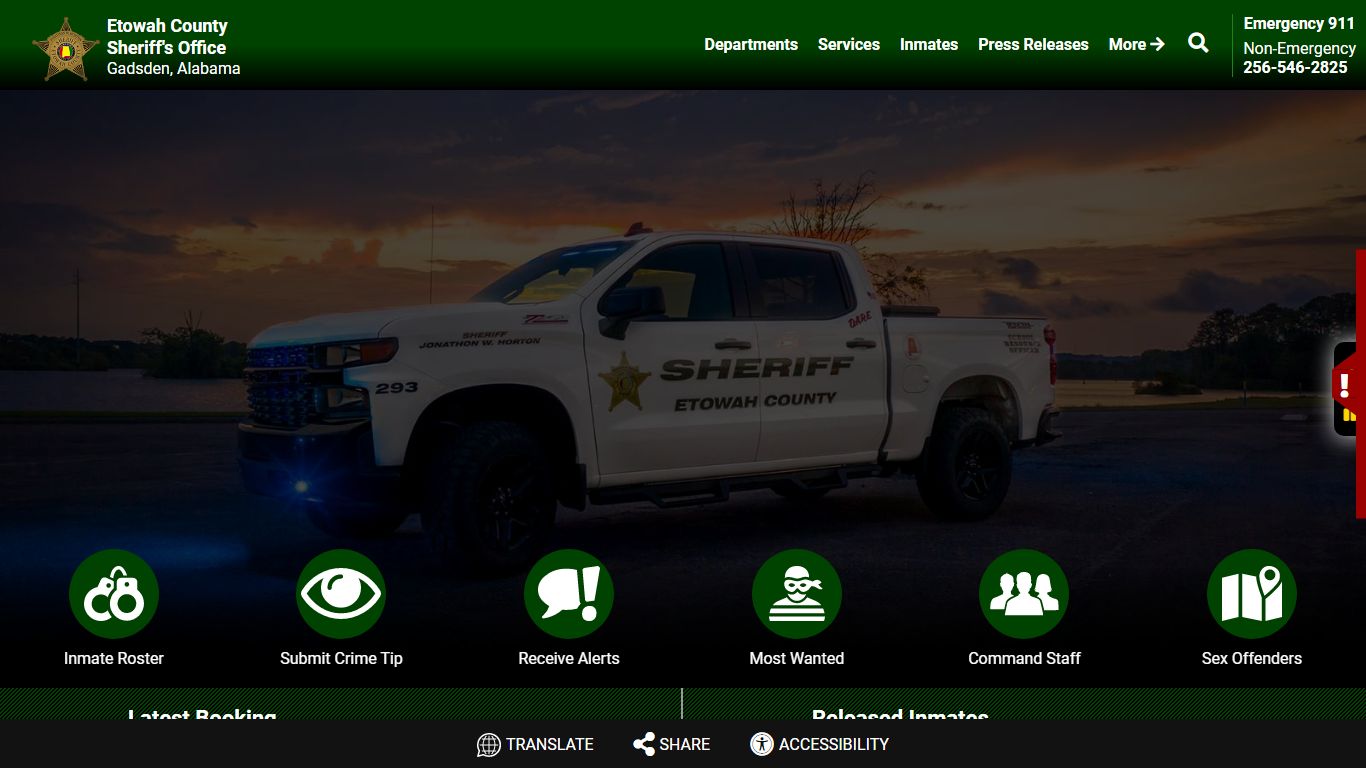 Inmate Roster - Page 2 Current Inmates Booking Date Descending - Etowah ...